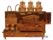 Bakır Çay Kazanı 3 demlikli