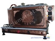 3 Demlikli Bakır Çay Kazanı Osmanlı Arması