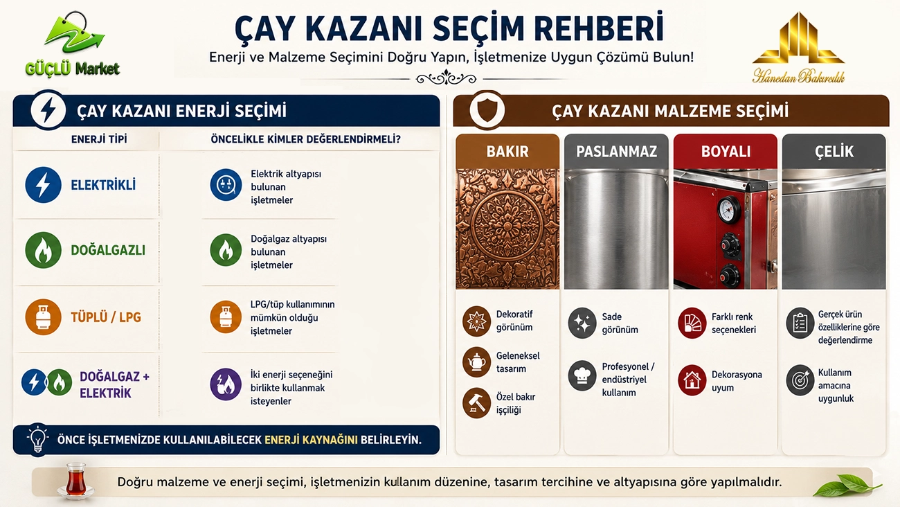 Çay Kazanı Seçimi Rehberi