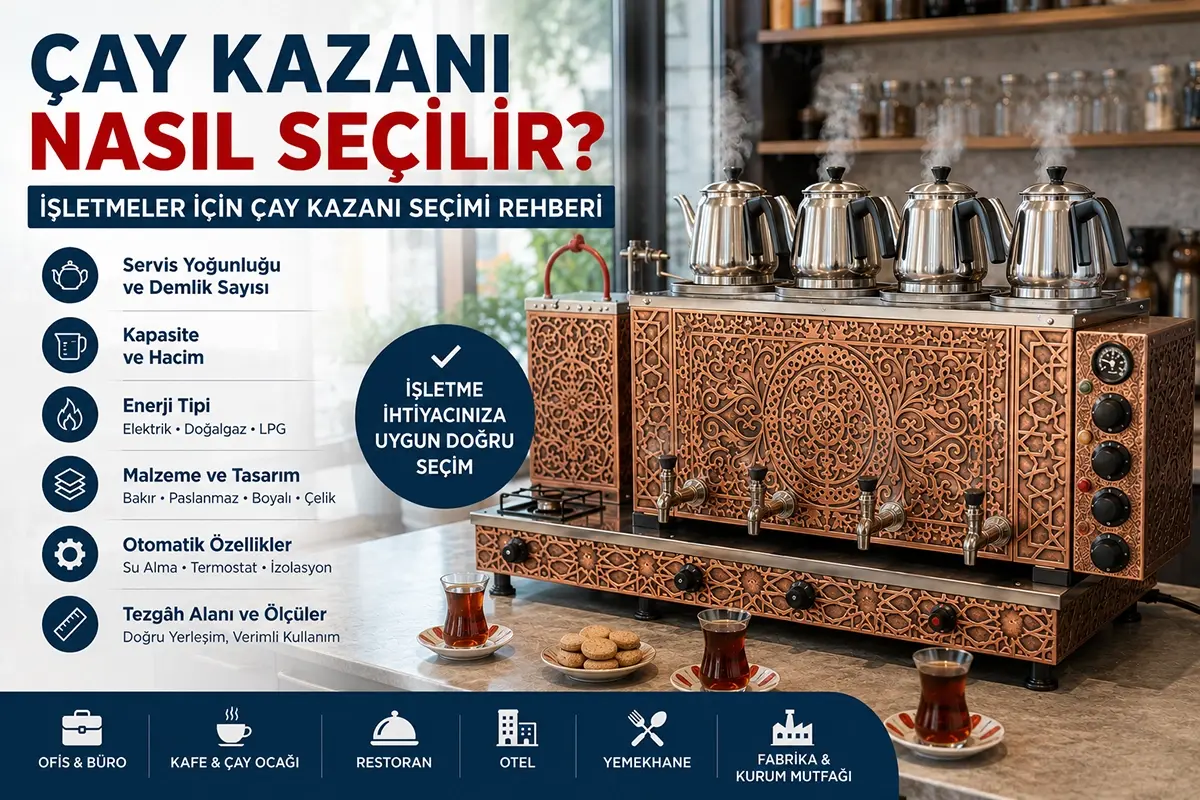 Çay Kazanı Nasıl Seçilir? İşletmeler İçin Çay Kazanı Seçimi Rehberi