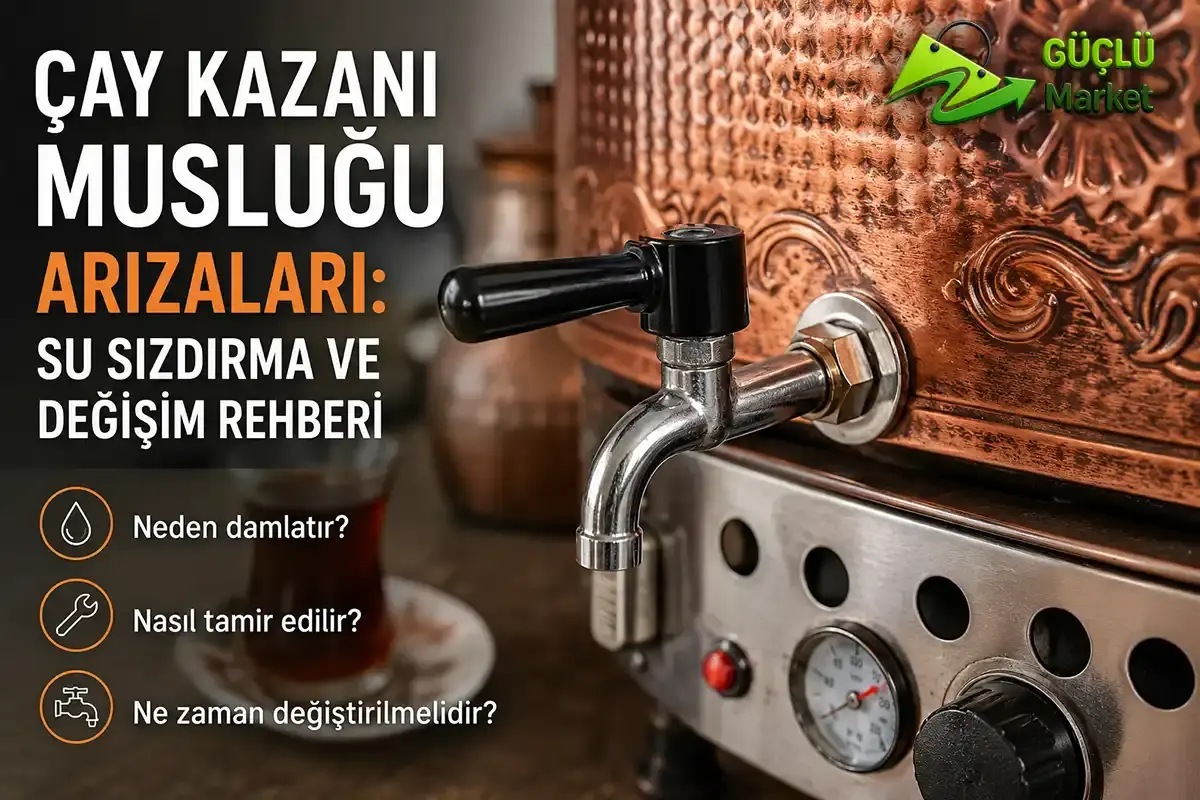 Çay Kazanı Musluğu Rehberi: Modeller, Uyumluluk, Arızalar, Tamir ve Fiyatlar
