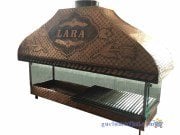 Bakır Ocakbaşı Mangal - Camlı model 150 cm