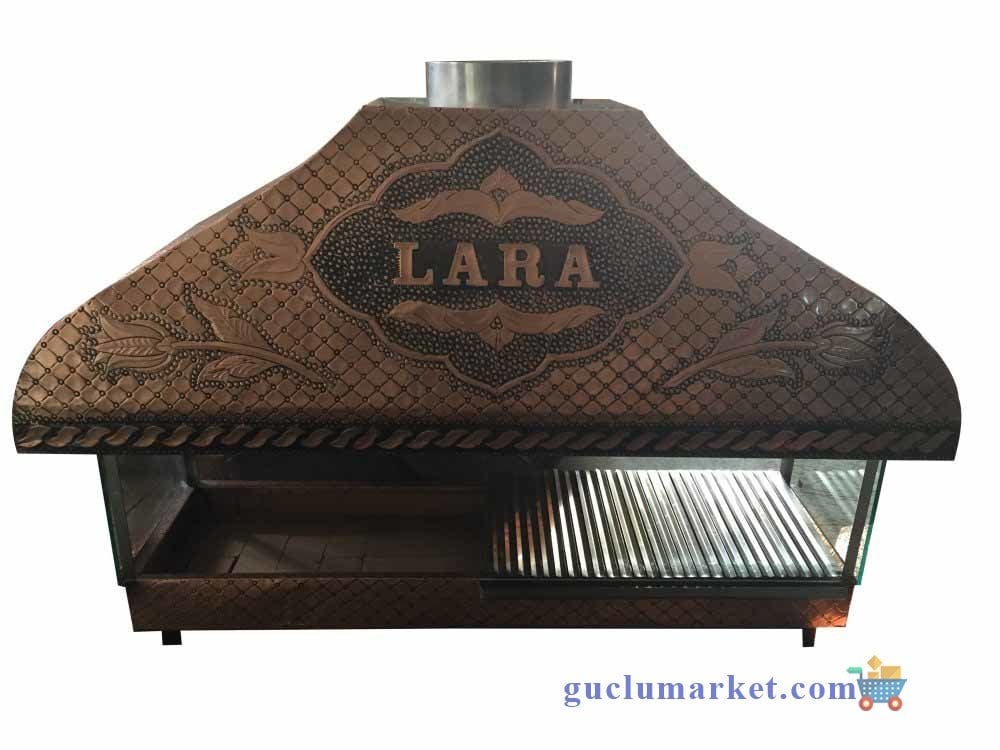 Bakır Ocakbaşı Mangal - Camlı model 150 cm