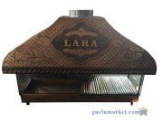Bakır Ocakbaşı Mangal - Camlı model 150 cm