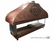 Bakır Ocakbaşı Mangal - Camlı model 150 cm