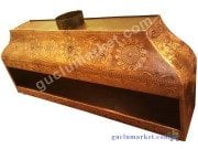 Bakır Ocakbaşı Mangal - Özel İşlemeli Kapalı model