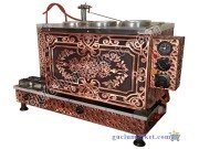 3 Demlikli Bakır Çay Ocağı Kazanı
