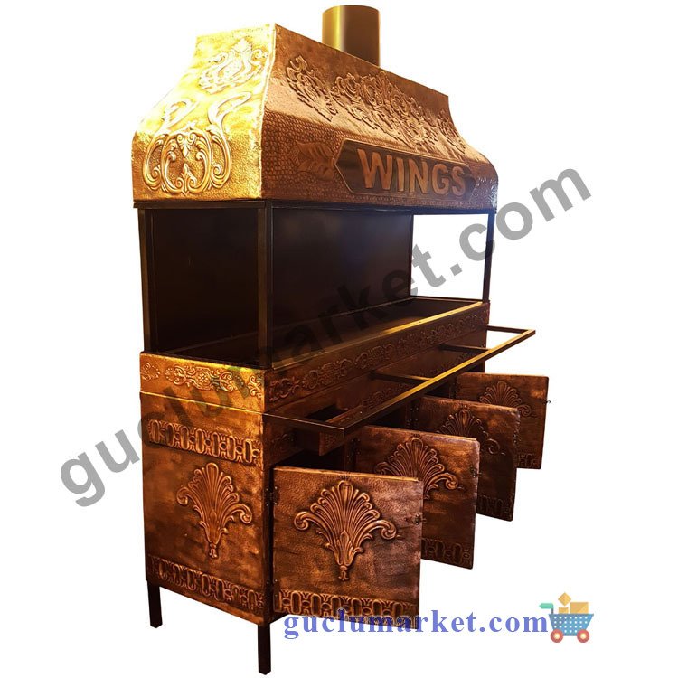 Tezgahlı Ocakbaşı Mangal - Özel Ürün - Dolaplı
