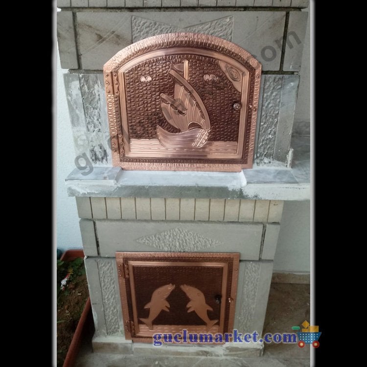 Bakır Barbekü Kapağı Takım