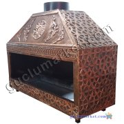Bakır Ocakbaşı Mangal - Kapalı Model 120 cm