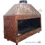 Bakır Ocakbaşı Mangal - Kapalı Model 120 cm