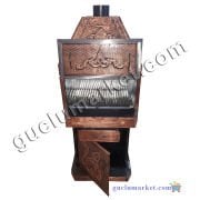 Bakır Barbekü Kapaklı Çekmeceli