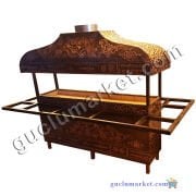 Bakır Ocakbaşı Tezgahlı Dolaplı 2 metre