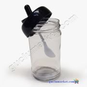 MAGEV 6'lı Baharatlık Seti - Uzun Boy 500 ml. - Etiketli, Kaşıklı Baharat Takımı