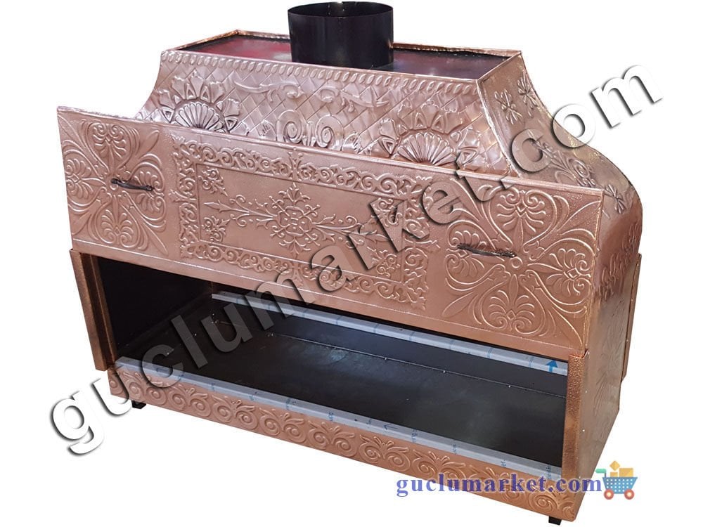 Bakır Mangal Barbekü - Kapalı Ocakbaşı - 120 cm
