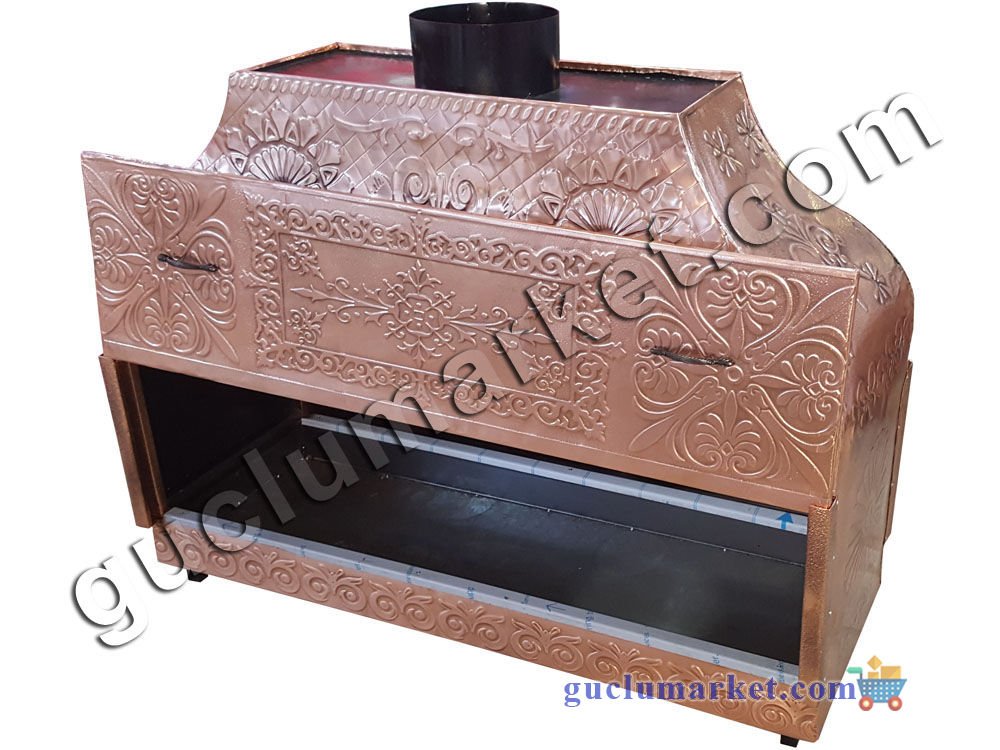 Bakır Mangal Barbekü - Kapalı Ocakbaşı - 120 cm