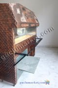Raflı Dolaplı Tezgahlı Ocakbaşı Mangal Büyük Boy Bakır Ocakbaşı 2 metre