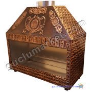 İşlemeli Bakır Ocakbaşı Mangal Kapalı Model Köfte Ocağı 1 metre