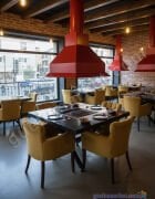 Mangallı Masa - Kendin Pişir Kendin Ye Masası 4 kişilik Masa Üstü Mangal