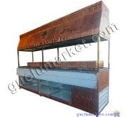 Kebap Dolabı Bakır Ocakbaşı Mangal Camlı & Vitrinli – Profesyonel Steakhouse Konsepti