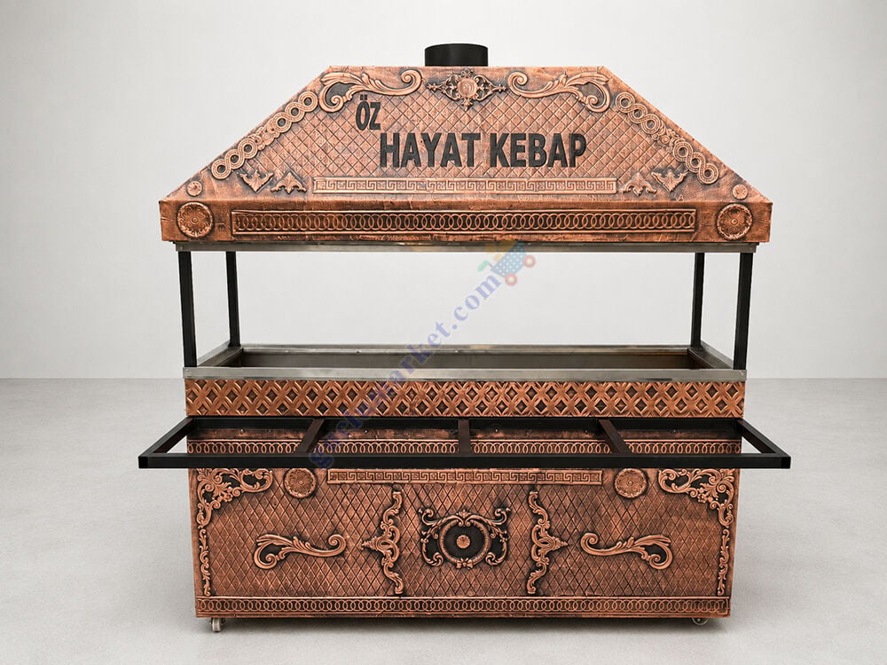 Tezgahlı Bakır Kebap Ocağı - Hanedan Bakır Ocakbaşı 170 cm