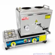 Tüplü / Doğalgazlı Çay Kazanı 2 Demlik - 304 Kalite - 26 Litre