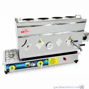 4 Demlikli Doğalgazlı ve Elektrikli Çay Kazanı - 58 lt. - 304 Kalite