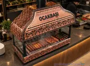 Temperli Camlı Bakır Ocakbaşı 150 cm